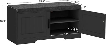 Homleke 2-Tier Storage Bench, Shoe Bench - Image 2