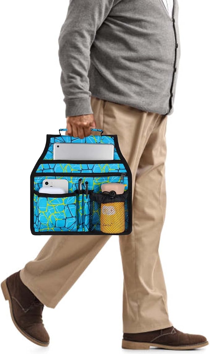 supregear Side Walker Bag, Walker Accessories Bag w/Cup Holder, Folding Walker - Image 4