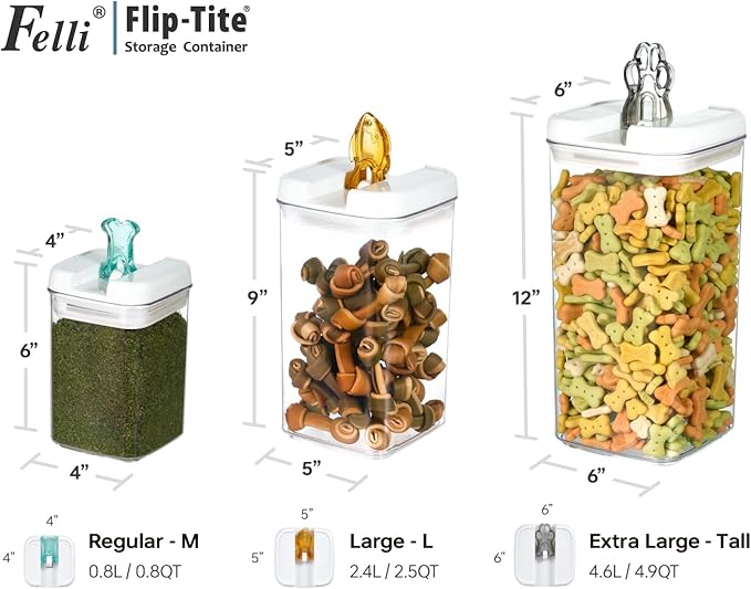 Felli Flip Tite Pet Food Container - Image 3