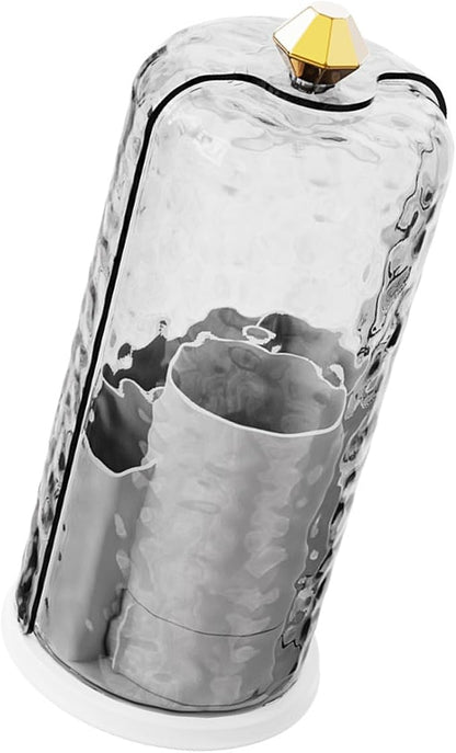 Rotating Makeup Organizer, 360-Degree Clear Cosmetic Case - Image 5
