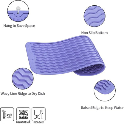Silicone Dish Drying Mat for Multiple Usage, Easy clean, Eco-friendly, - Image 3