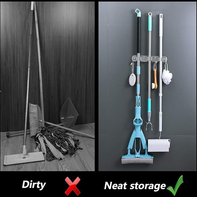 DGSL 1 PCS Broom Holder Wall Mount - Image 7