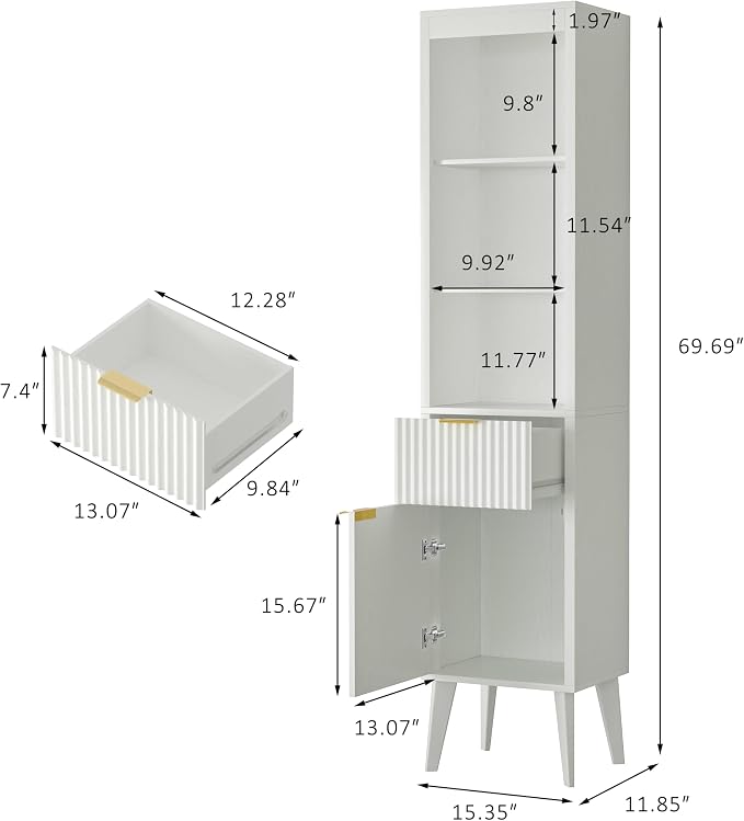 70-Inch Height Storage Cabinet - Image 3