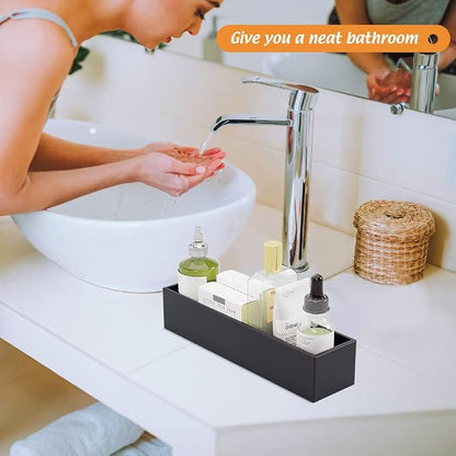 Black Bamboo Drawer Organizer - Image 3