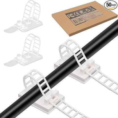 Cable Ties Cable Clips Wire Management Cord Clips Under, Desk Cable Management by SZFUDIGO