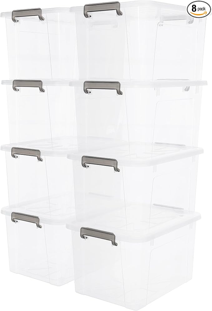 Citylife 44.4 QT Plastic Storage Bins by Anywish