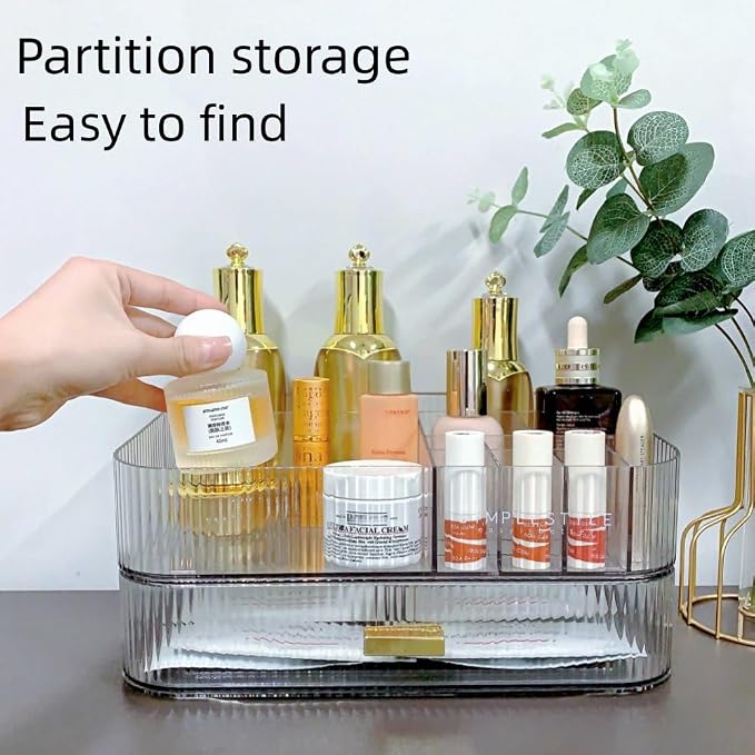 Makeup Organizer with Drawers Stackable Skincare Cosmetic Makeup organization - Image 6