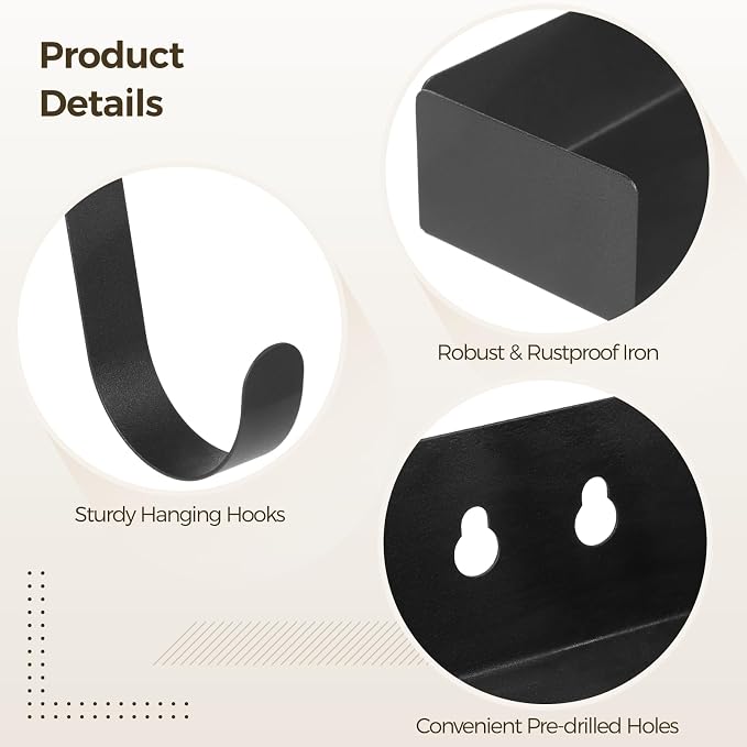 Wall Mounted Ironing Board Holder, Metal Iron and Ironing Board Hanger - Image 3
