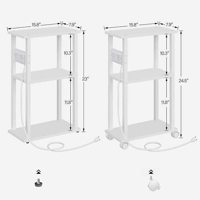 TUTOTAK Small Narrow Side Table - Image 3