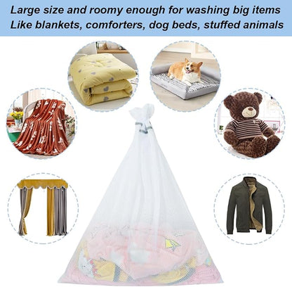 Vivifying Mesh Laundry Bags, 2 Pack XXXL Extra Large Honeycomb Laundry Bags - Image 4