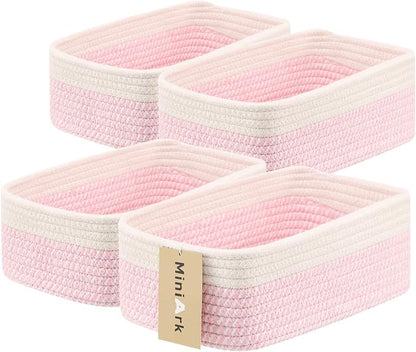 Small Storage Baskets for Organizing | Closet Organizer Bins | Shelf Toy Basket by MiniArkStorageBasketsHome