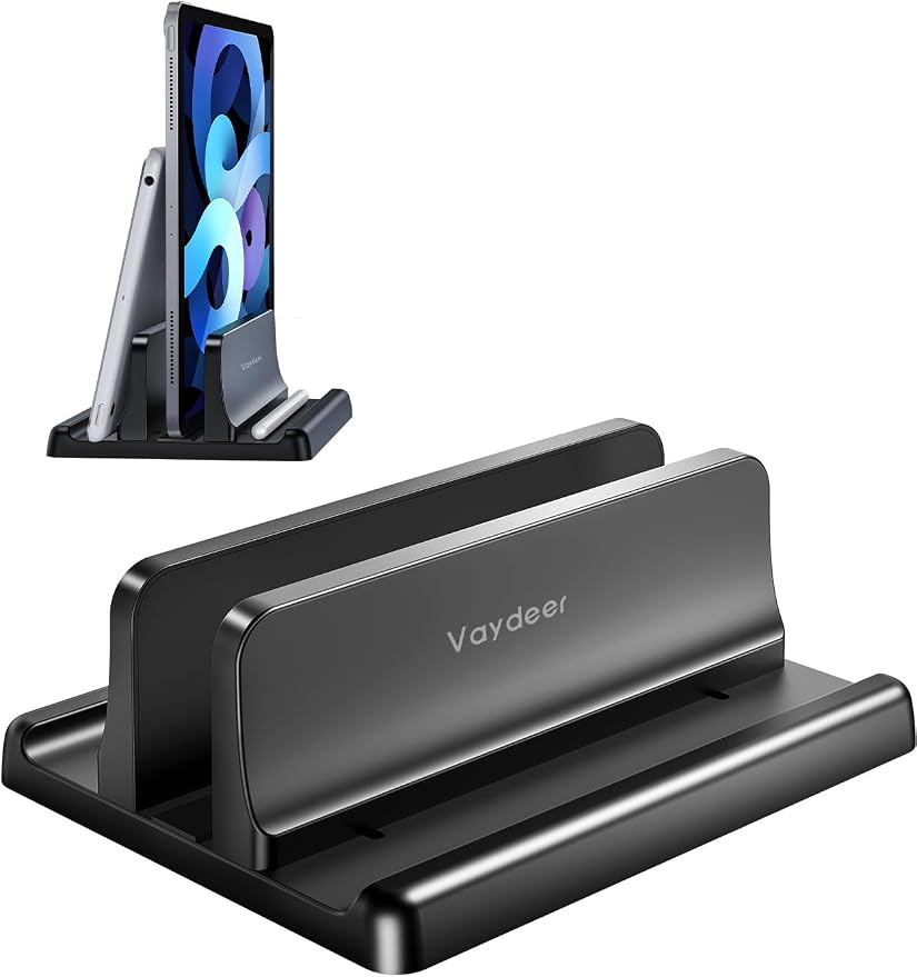 Vaydeer Vertical Laptop Stand Holder Organizer Plastic Adjustable Desktop by Vaydeer