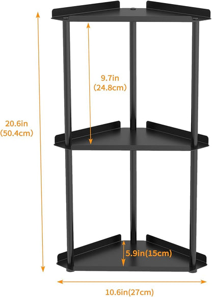 3 Tier Bathroom Counter Organizer, Vanity Organizer Corner Shelf, Makeup - Image 3