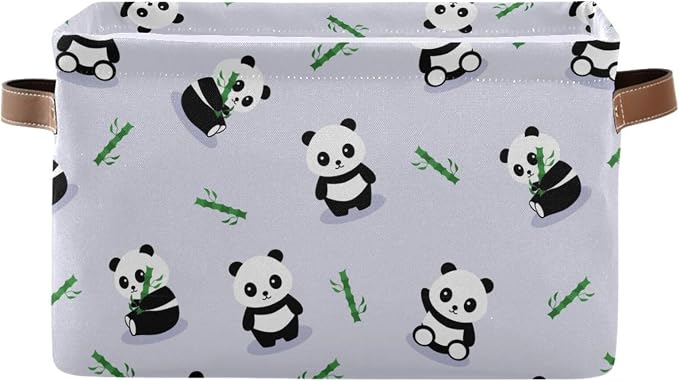 ZAZYXTJ Cute Panda Storage Basket by ZAZYXTJ