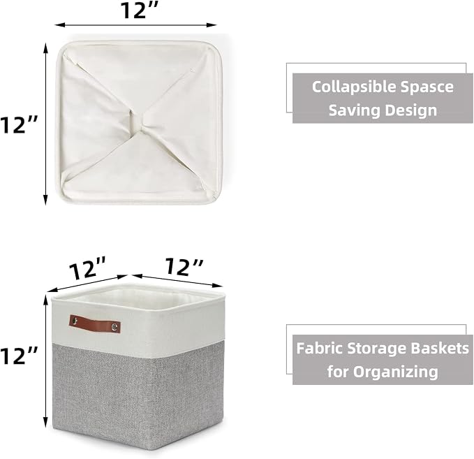 HNZIGE Storage Basket Fabric Baskets - Image 5