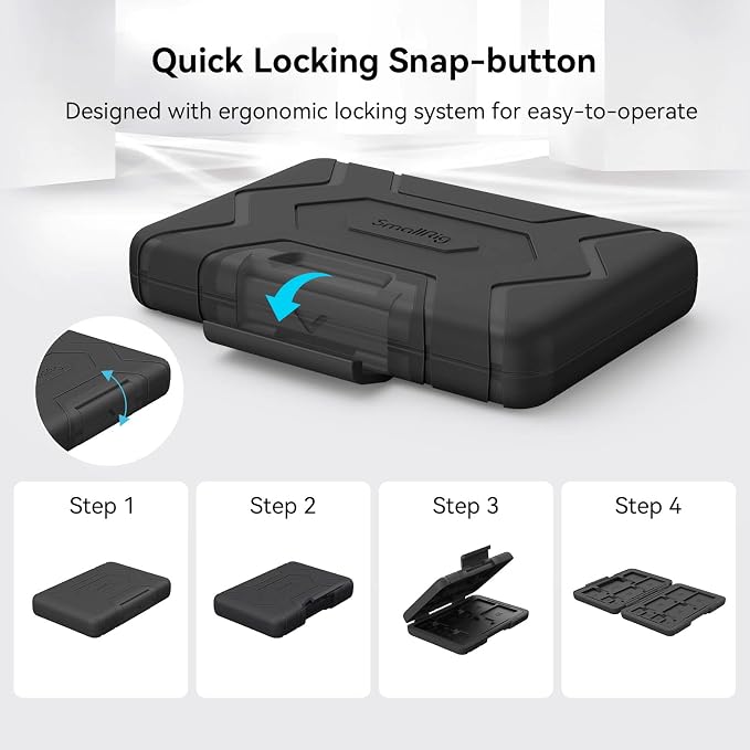 SMALLRIG Memory Card Holder Case 15 Slots, Water-Resistant - Image 4