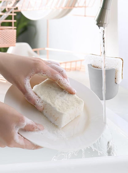 Diatomite Stone Sponge Holder, Quick Dry Dish Sponge Stand - Image 4