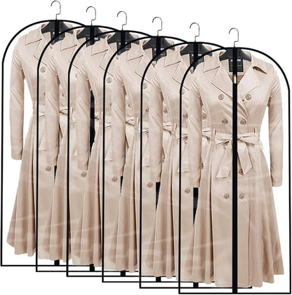 Clear Garment Bags for Hanging Clothes Travel Clothes Storage Bags Closet Cover by HomeClean