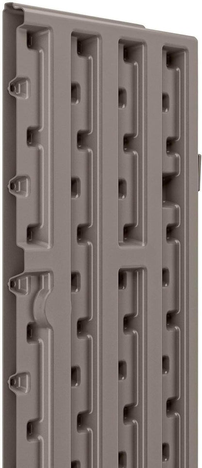 Suncast 4 Pack 9 Cu. Ft. Base Storage Cabinet, Resin Garage Organizer, Platinum - Image 6