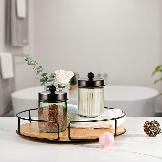 Amolliar Sage Green Apothecary Glass Jar - Image 6