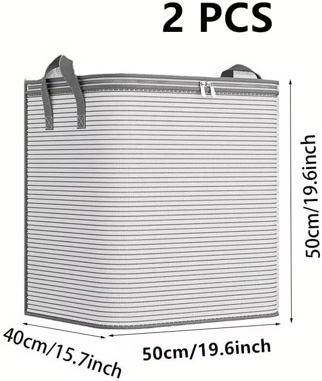 2 Pack Large Foldable Laundry Basket - Image 8