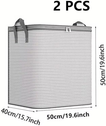2 Pack Large Foldable Laundry Basket - Image 8