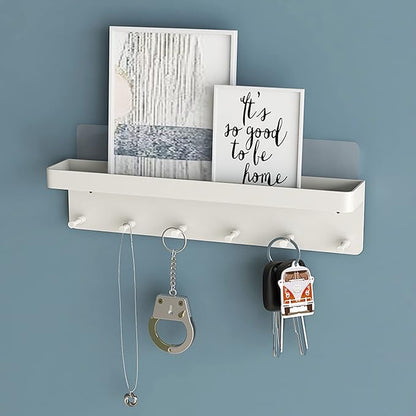 MKO Key Holder Wall Mount, Adhesive Key Hanger - Image 3