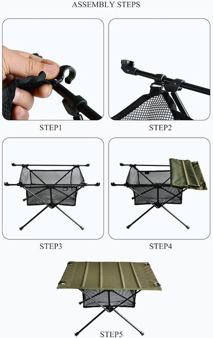 Outdoor Foldable Table Net Bag, Fine Knitted Thick Net Storage Bag, Under Desk - Image 3