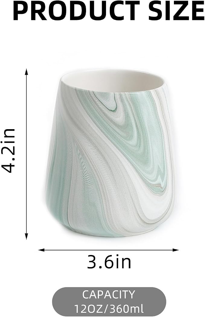 Marble Green Toothbrush Holder for Bathroom - Image 6