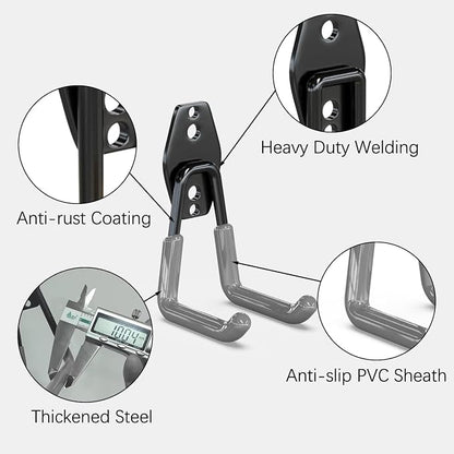 3-H Garage Wall Hooks 10 Pack, Garage Hooks Heavy Duty - Image 4