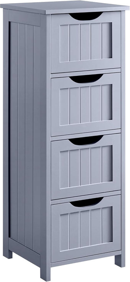 Yaheetech Bathroom Storage Cabinet, Beside Toilet or Vanity, Beadboard Tower by Unknown