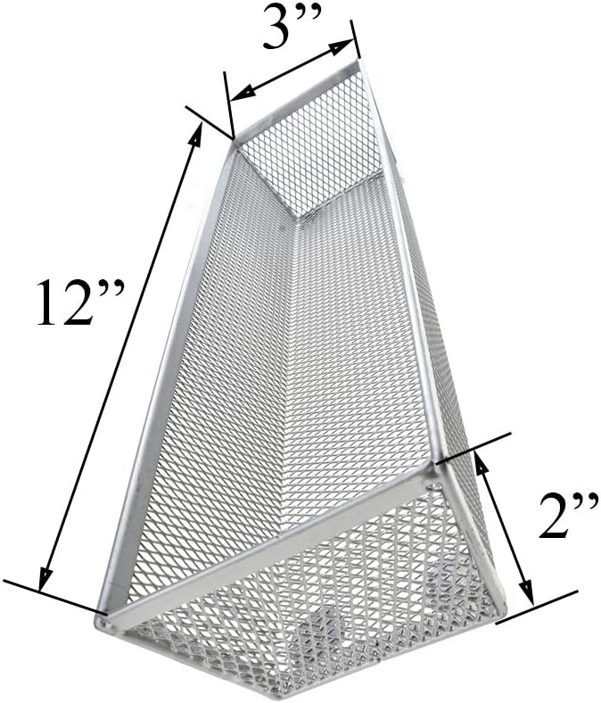 HAHIYO Stackable Mesh Tray Cup 12 x 3 x 2 inches Sturdy Container - Image 3