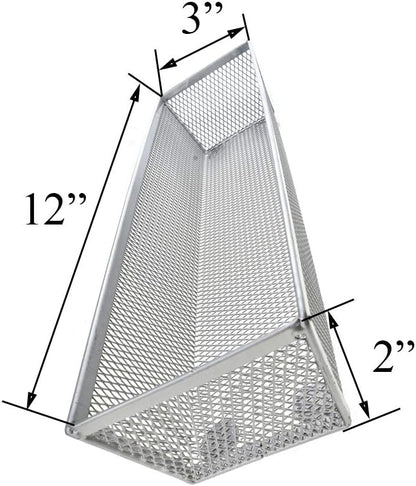 HAHIYO Stackable Mesh Tray Cup 12 x 3 x 2 inches Sturdy Container - Image 3