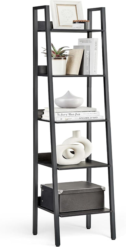 VASAGLE Bookshelf, 5-Tier Narrow Book Shelf, 11.8 x 13.3 x 66.9 Inches by VASAGLEbySONGMICSHOME