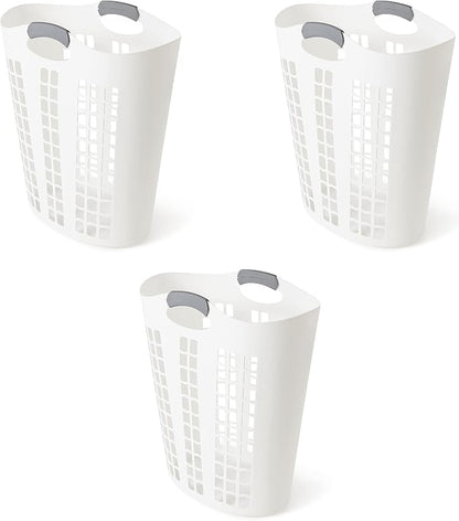 Gracious Living Easy Carry Flex Hamper, Large 87.5 Liter Lightweight Plastic by GraciousLiving