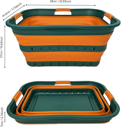 SAMMART 42L Collapsible Plastic Laundry Basket - Image 3