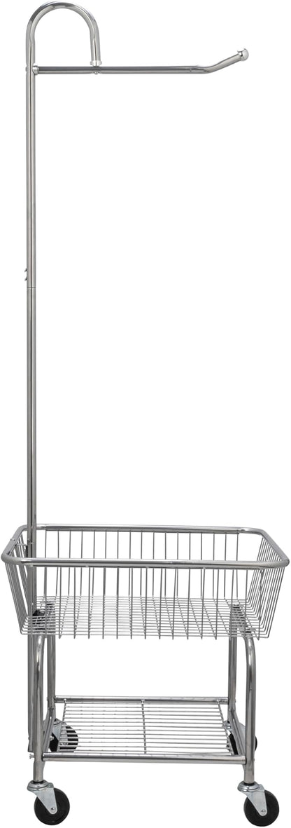 Household Essentials 6028-1 Rolling Laundry Cart - Image 4