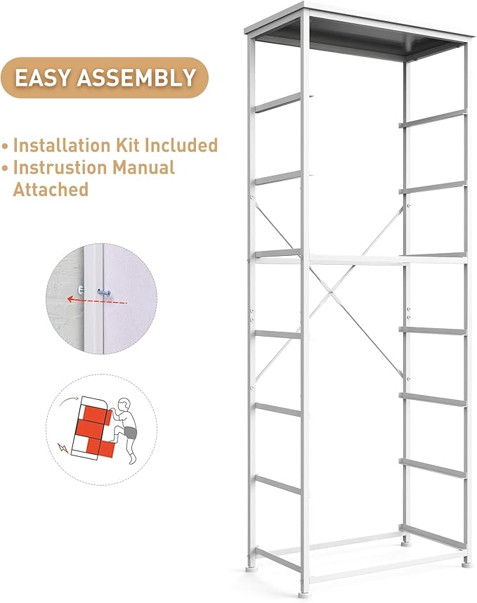 Mifuro Tall Fabric Dresser for Bedroom, Vertical Storage Organizer Tower - Image 9