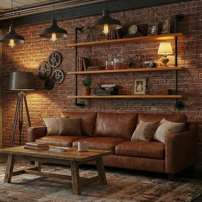 HDDFER Industrial Pipe Wall Shelves - Image 6