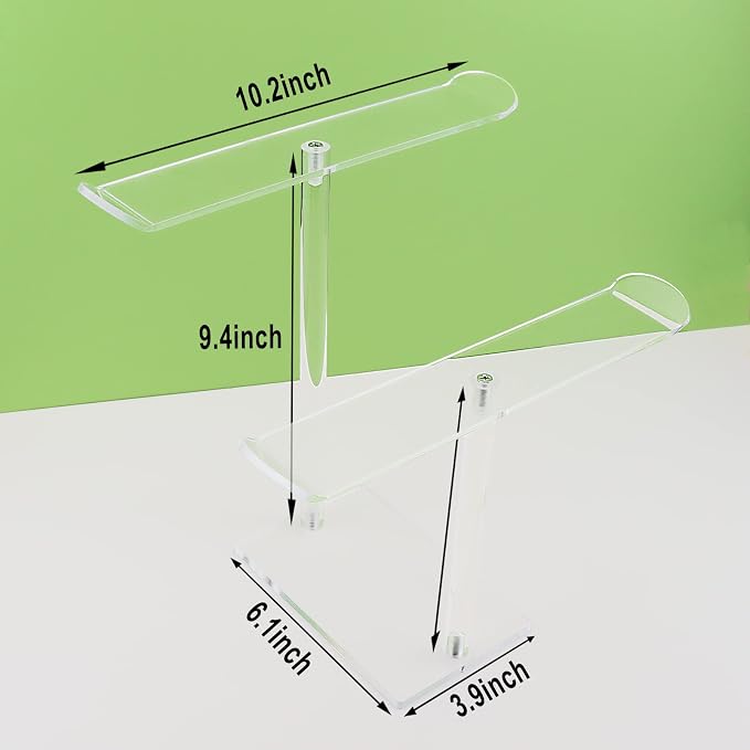Bigfety Acrylic Headband Holder, Hair Accessories Organizer Clear Stand - Image 3