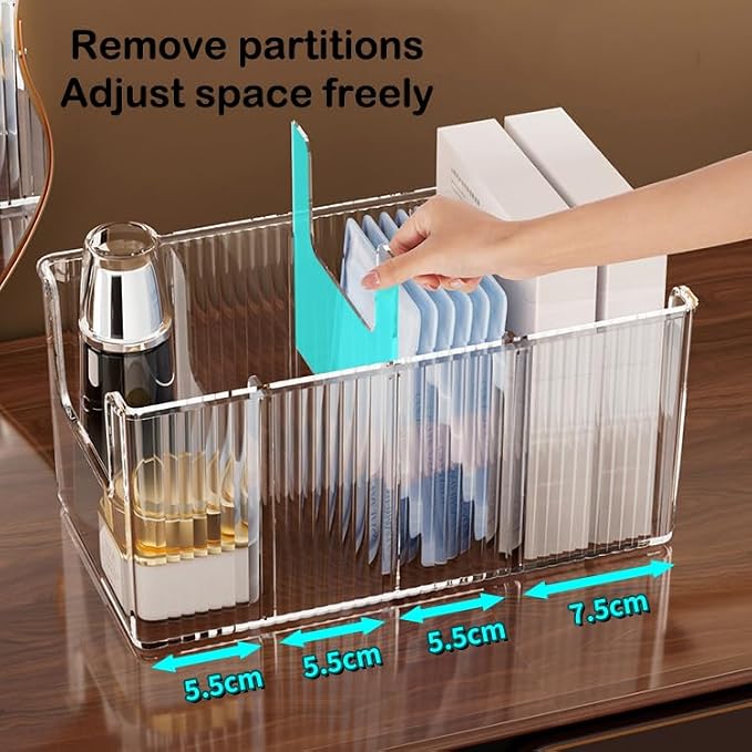 2 Pack Extra Thick Acrylic Makeup Organizer - Image 2