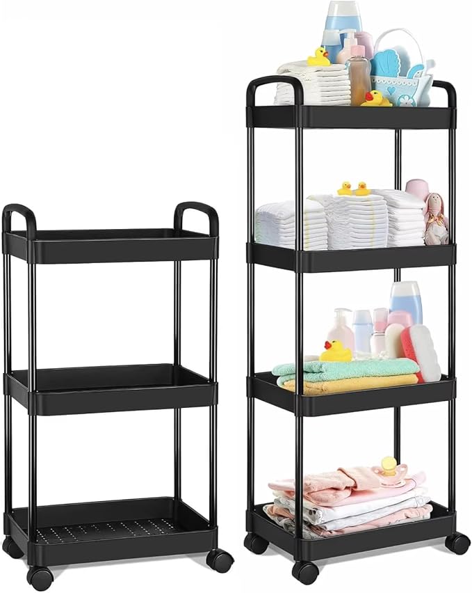 3-Layer, 4-Layer Rolling Cart by Unknown