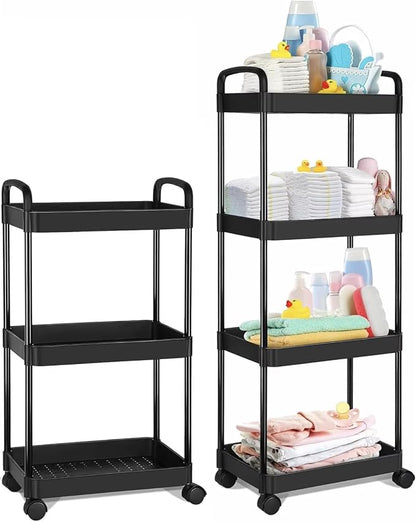 3-Layer, 4-Layer Rolling Cart by Unknown