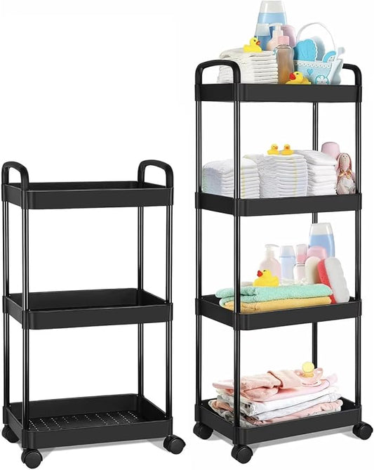 3-Layer, 4-Layer Rolling Cart by Unknown