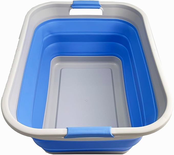SAMMART 41L Collapsible Plastic Laundry Basket by SAMMART