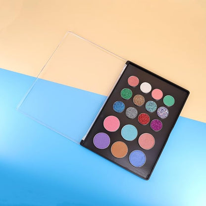 Magnetic Makeup Palette with Clear Top, Empty Eyeshadow Pan Dispensing Storage - Image 6