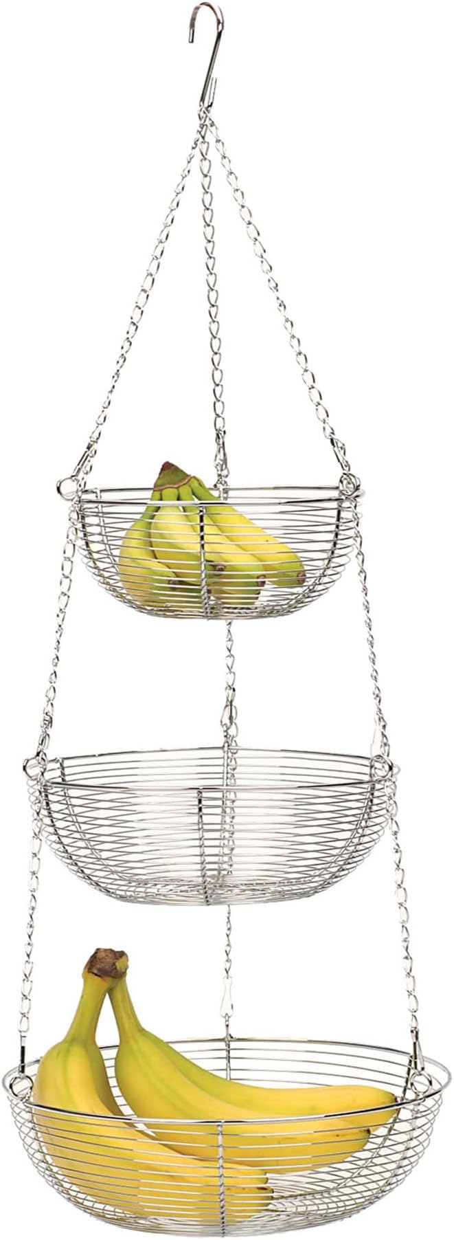 Woven Wire Hanging Basket - Image 2