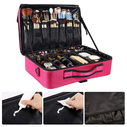 gzcz Travel Makeup Bag, Professional Cosmetic Bags - Image 5