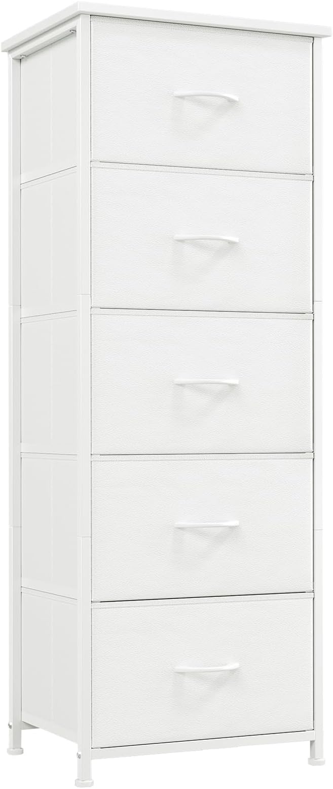 Somdot Tall Dresser for Bedroom, 5 Drawer Storage Cabinet, Steel Frame by Somdot