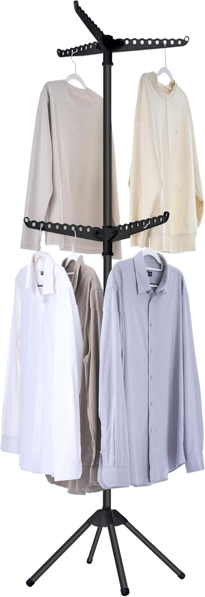 CASAMAYA Clothes Drying Rack Foldable, 74.8 inch 2 Tier Laundry Drying Rack by Unknown